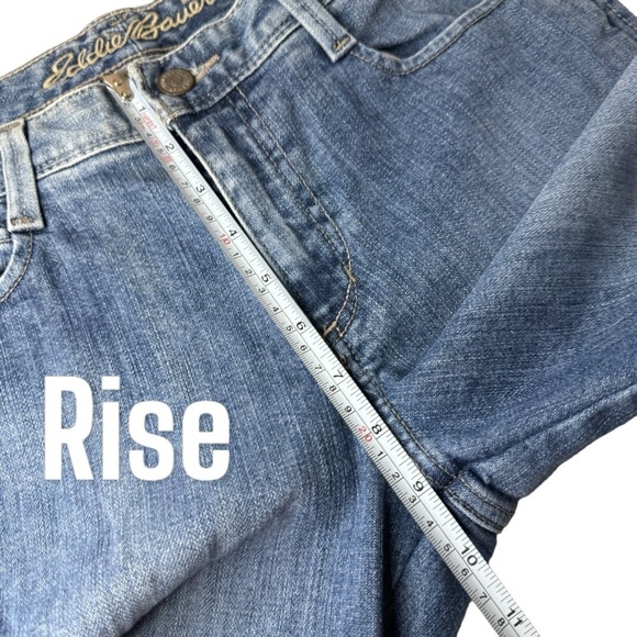 Eddie Bauer 21” Novelty 5 pocket Capri jeans women’s 8 - Picture 8 of 10